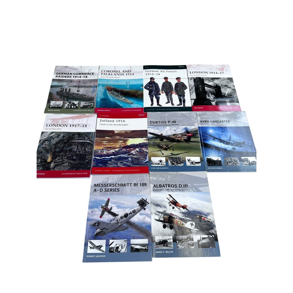 Lot Of 10 Osprey Aviation Book Collection
